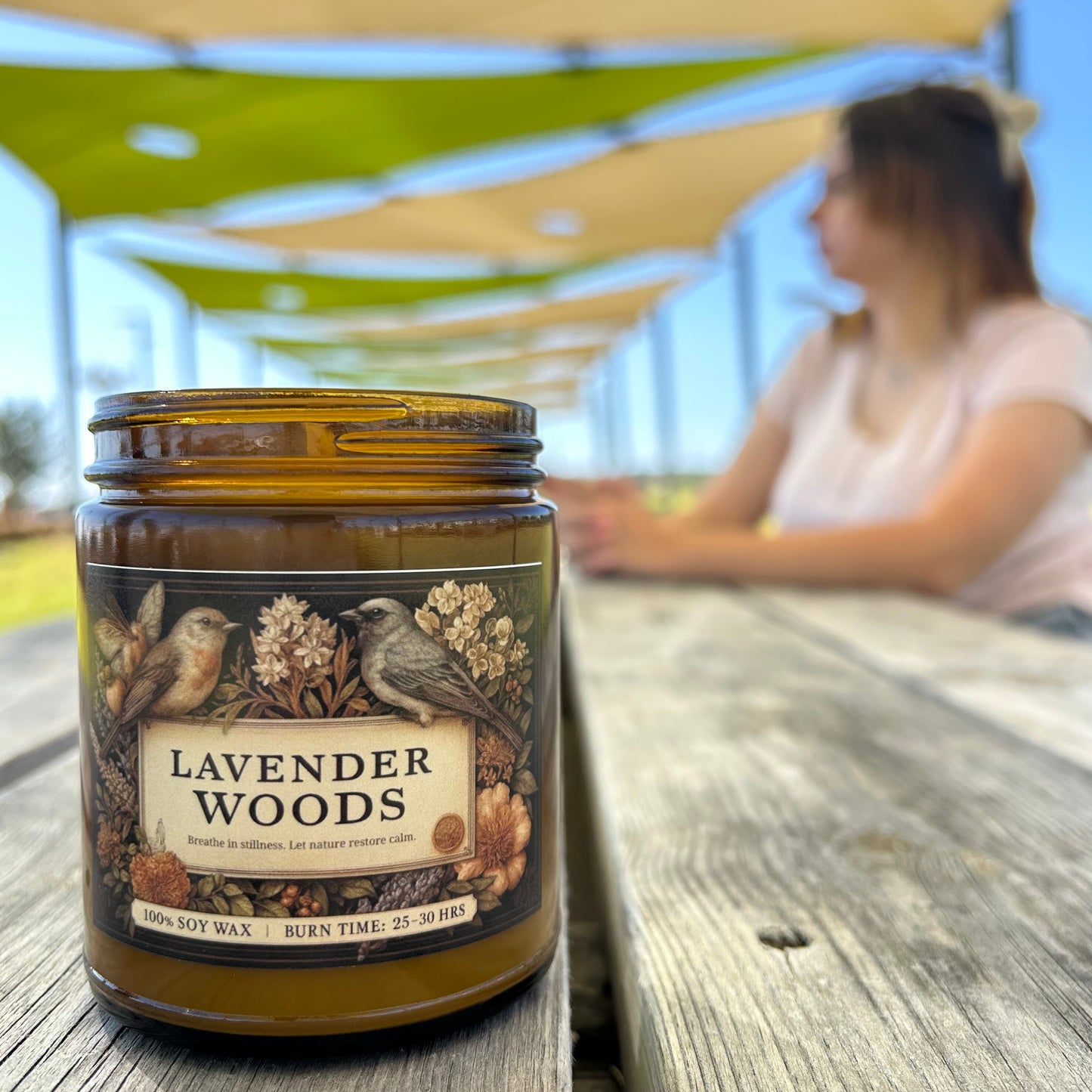 Lavender Woods Soy Candle - Sleep & Stress Relief Ritual | Aromatherapy | 4oz