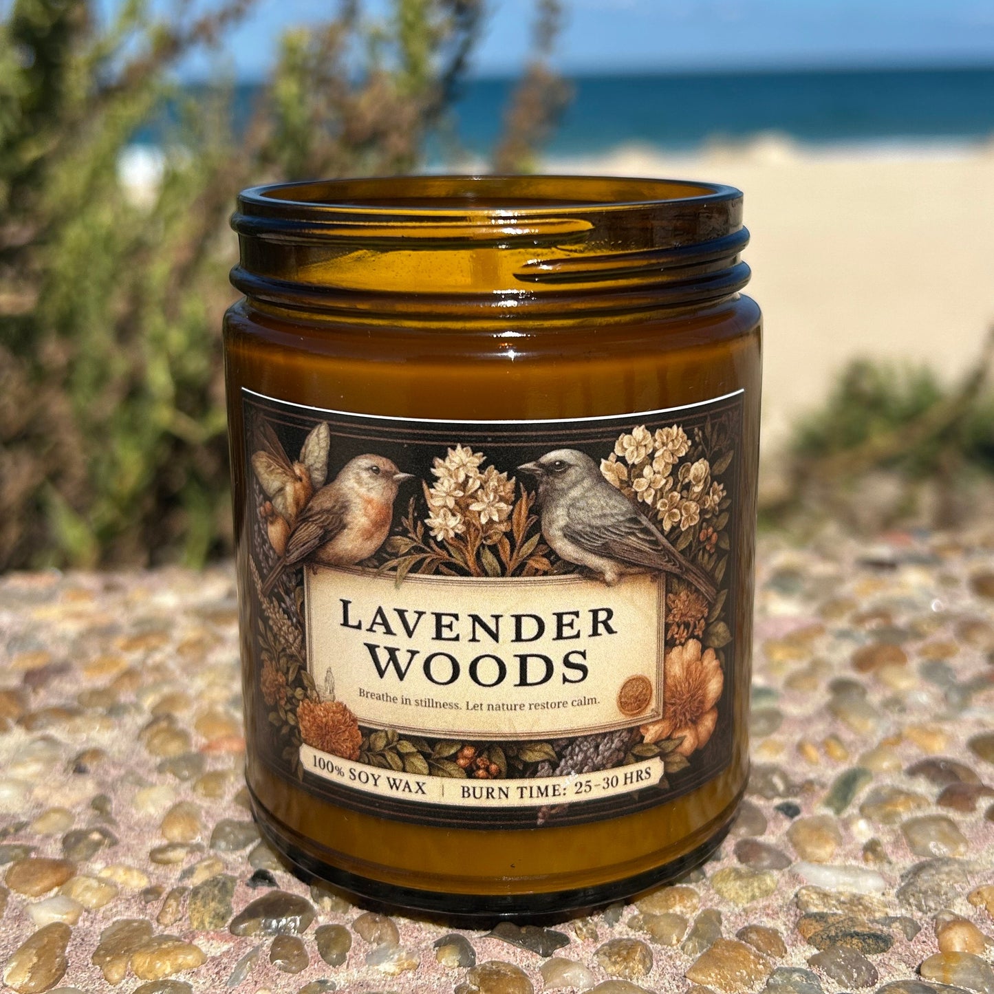 Lavender Woods Soy Candle - Sleep & Stress Relief Ritual | Aromatherapy | 4oz