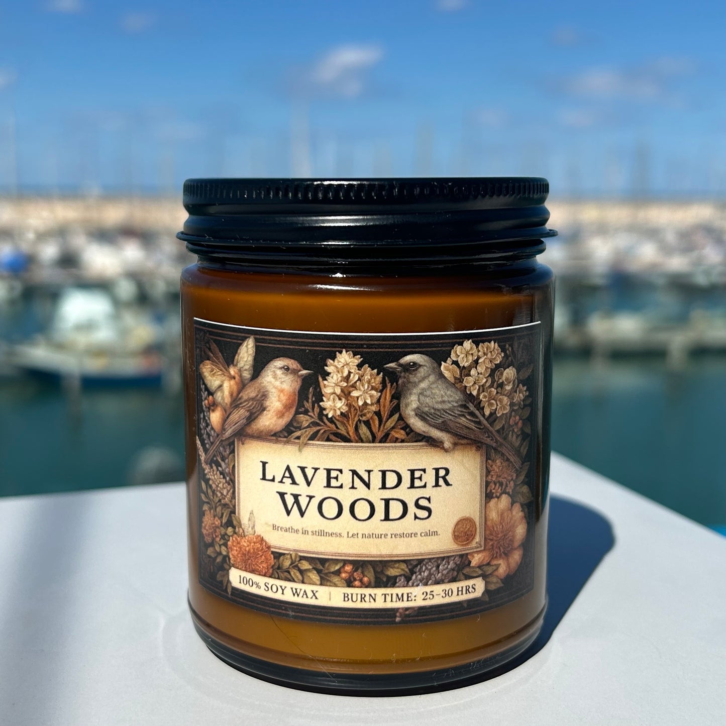 Lavender Woods Soy Candle - Sleep & Stress Relief Ritual | Aromatherapy | 4oz